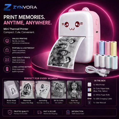 Capture & Print Magic Anywhere: C9 Portable Mini Thermal Printer